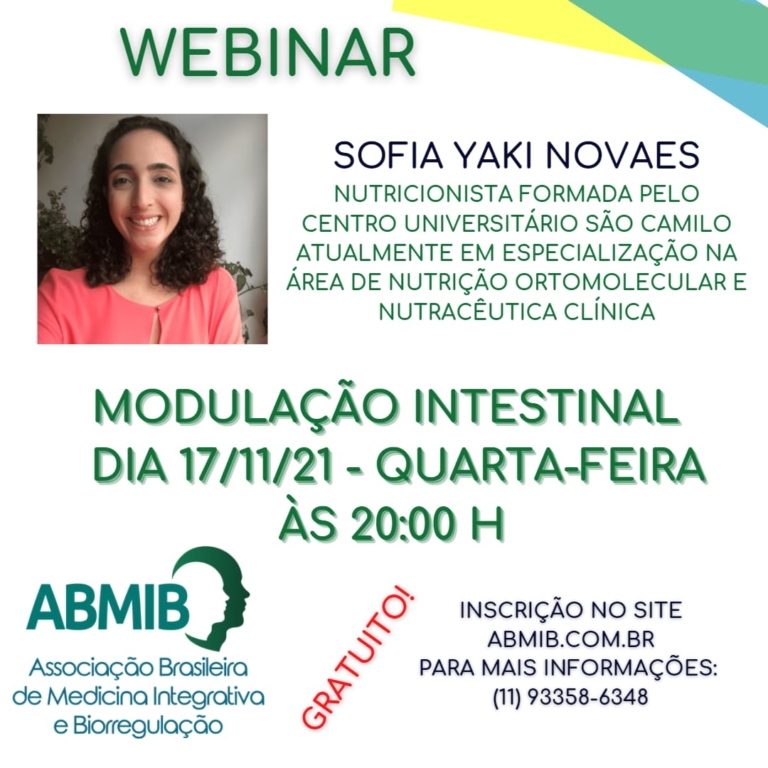 Webinar: Modulação Intestinal com Sofia Yaki Novaes - ABMIB